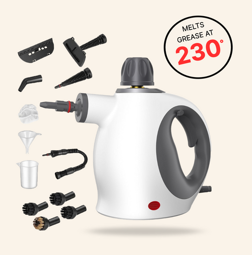 Lamivio 12 Piece Handheld Multi-Surface Natural Steam Cleaner Pro