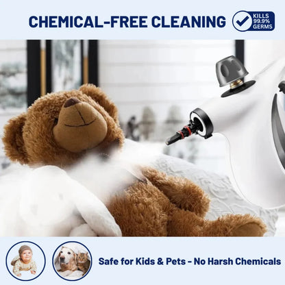 Lamivio 12 Piece Handheld Multi-Surface Natural Steam Cleaner Pro